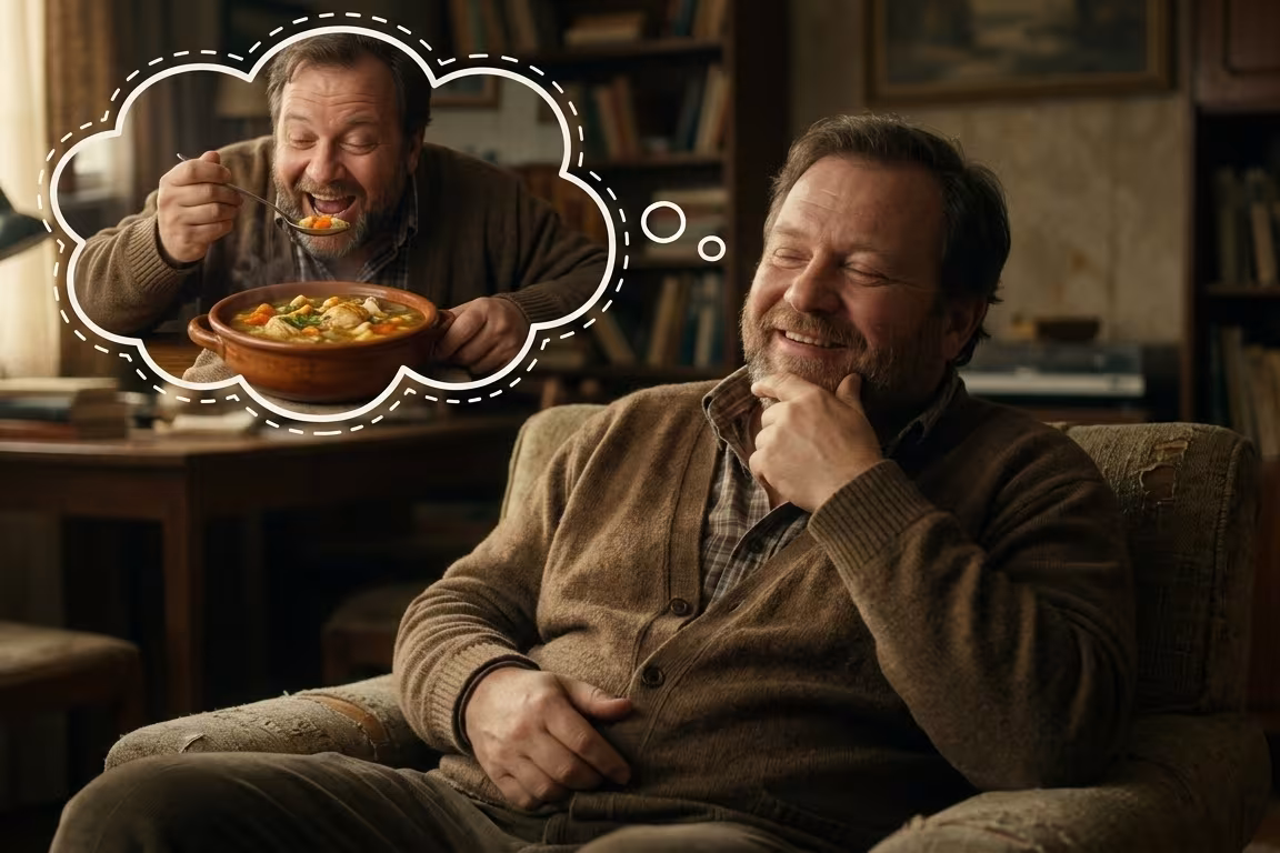 Individual pursuing rapid soup diet